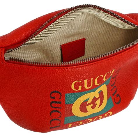 gucci leather belt bag red|Gucci belt bag original price.